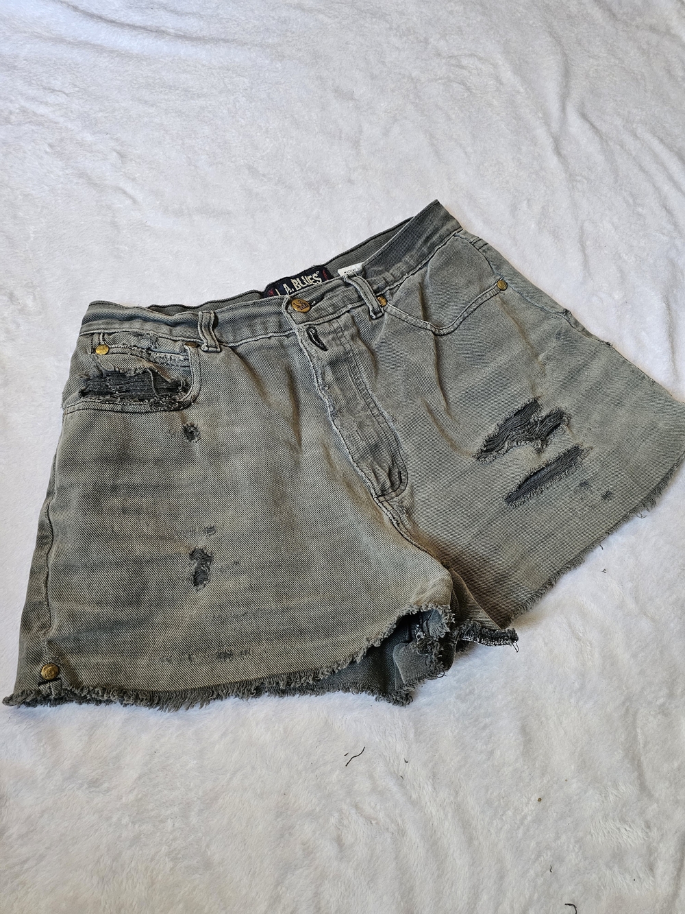 Vintage Distressed Jean Shorts